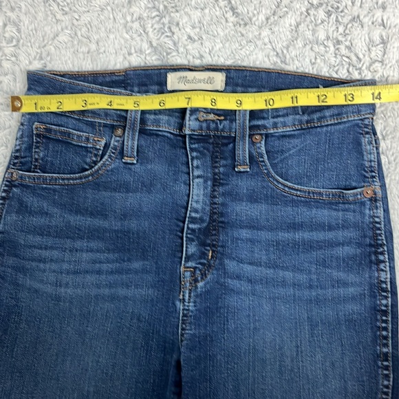 Madewell 10” high rise skinny ankle blue  jeans size 27 - Picture 5 of 11